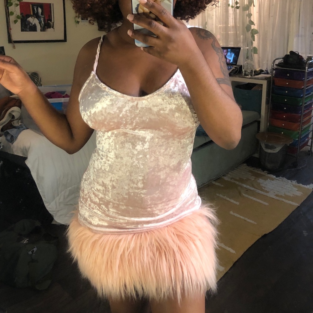 PINK FLUFF DRESS